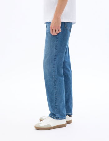 Straight - Celio Blugi Albastri Bottom Straight Barbati