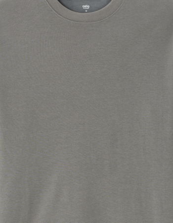 BARBATI - Celio Bluza Gri Inchis Oversize Barbati