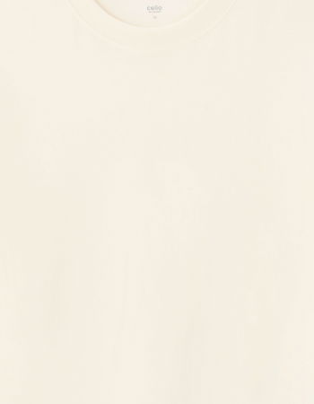 МУЖЧИНЫ - Celio Мужской Свитшот Кремовый Oversize