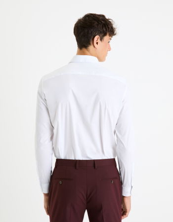 МУЖЧИНЫ - Celio Мужская Рубашка Белая Regular