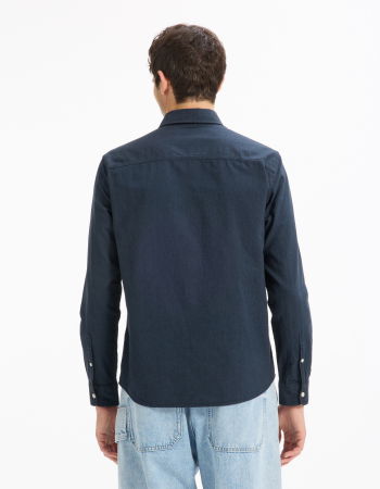 МУЖЧИНЫ - Celio Рубашка Dark Navy 