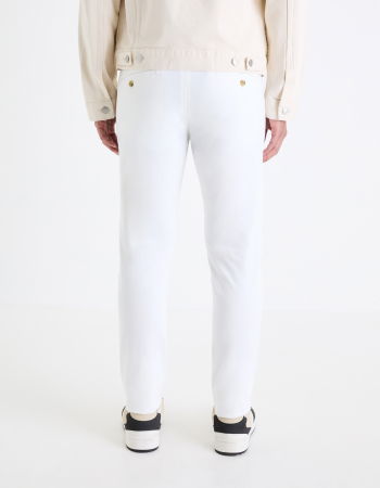 BARBATI - Celio Pantaloni Albi Slim Barbati