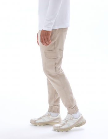 BARBATI - Celio Pantaloni Bej Cargo Barbati