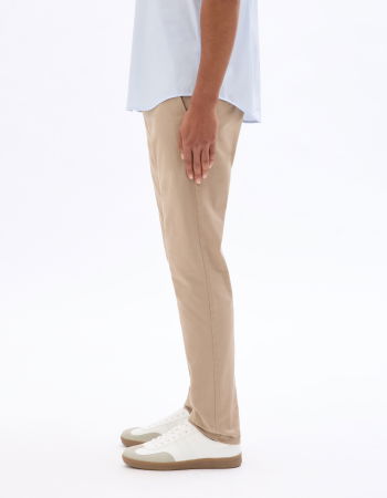 Брюки - Celio Мужские Брюки Бежевые Slim