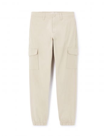 BARBATI - Celio Pantaloni Bej Slim Barbati