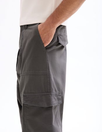 Pantaloni - Celio Pantaloni Gri Inchis Baggy Barbati
