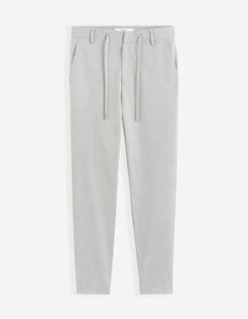 Celio Pantaloni Gri Deschis Slim Barbati [6]
