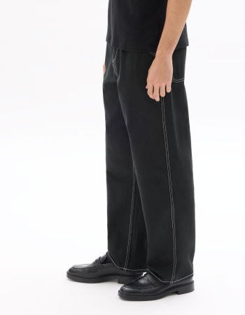 BARBATI - Celio Pantaloni Negri Loose Barbati