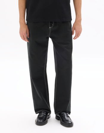 BARBATI - Celio Pantaloni Negri Loose Barbati