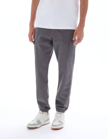 Pantaloni - Celio Pantaloni Gri Inchis Straight Barbati