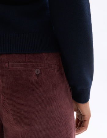 BARBATI - Celio Pantaloni Rosii-Visiniii Straight Barbati