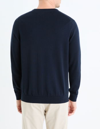 Свитера и Кардиганы - Celio Мужской Свитер Темно-Синий Regular