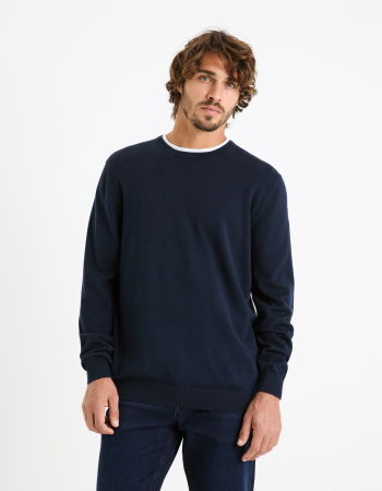 BARBATI - Celio Pulover Navy Slim Barbati