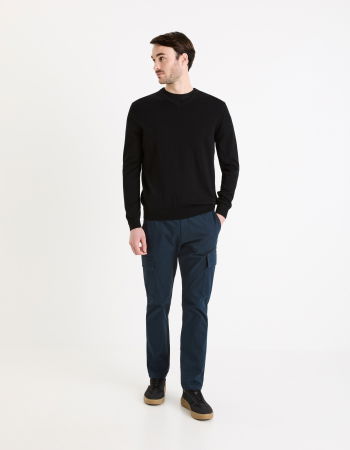 Свитера и Кардиганы - Celio Мужской Свитер Чёрный Regular