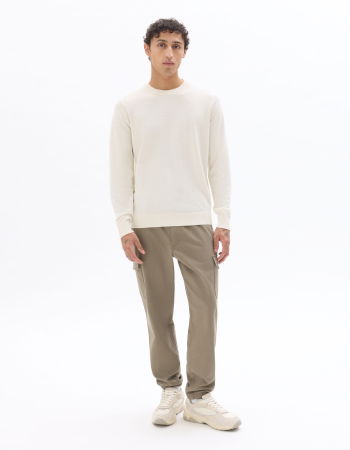 BARBATI - Celio Pulover Alb Regular Barbati