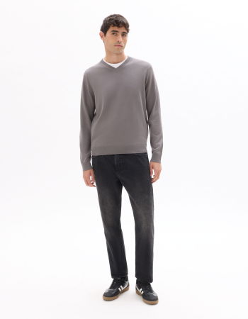 BARBATI - Celio Pulover Gri Deschis Regular Barbati