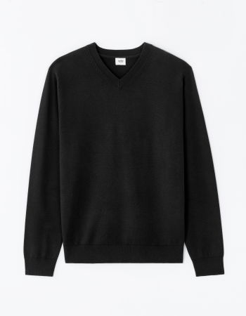 BARBATI - Celio Pulover Negru Regular Barbati