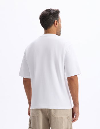BARBATI - Celio Tricou Alb  Barbati