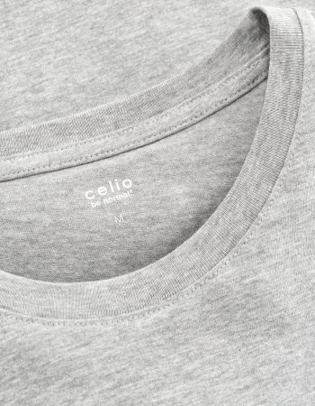 Celio Мужская Футболка Светло-Серая Straight [4]