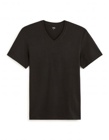 Tricouri si Polo - Celio Tricou Negru Straight Barbati