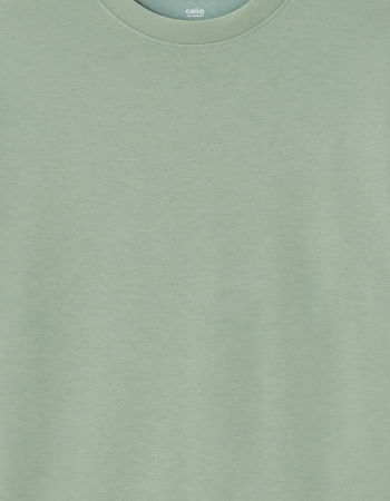 МУЖЧИНЫ - Celio Мужская Футболка Оливково-Зеленый Oversize