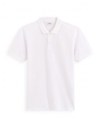 Celio Tricou Polo Alb Straight Barbati [3]