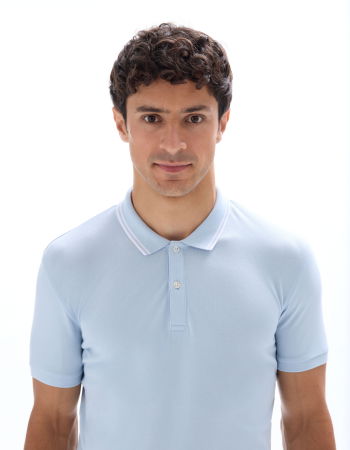 МУЖЧИНЫ - Celio Мужская Футболка-Поло Светло-Синяя 