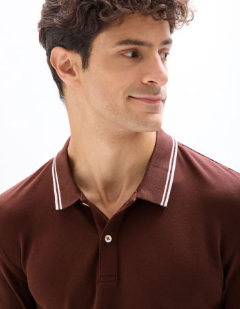 BARBATI - Celio Tricou Polo Rosu  Barbati