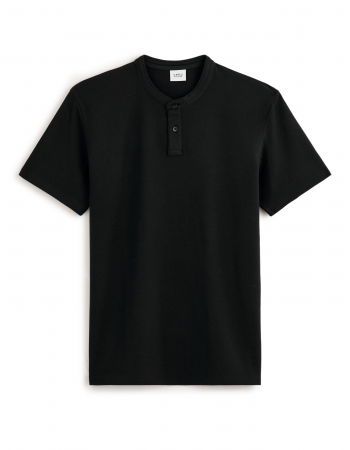 Tricouri si Polo - Celio Tricou Polo Negru Regular Barbati
