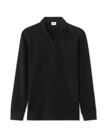 МУЖЧИНЫ - Celio Мужское Поло С Длинным Рукавом чёрное Regular