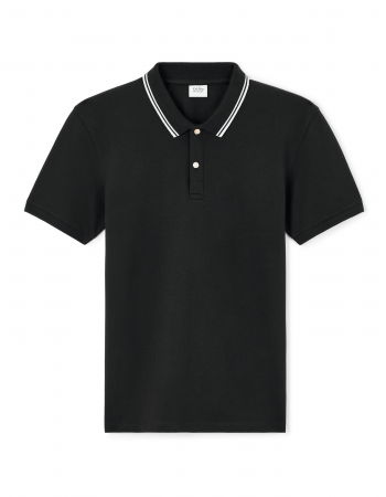 Celio Tricou Polo Negru  Barbati [4]