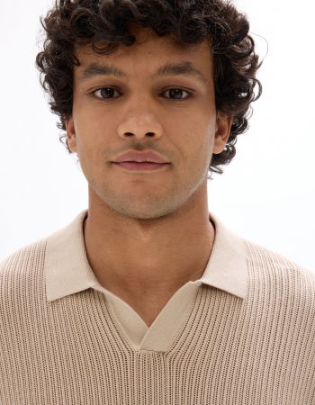 Tricouri si Polo - Celio Tricou Polo Bej  Barbati