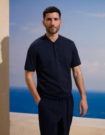 BARBATI - Celio Tricou Polo Navy  Barbati