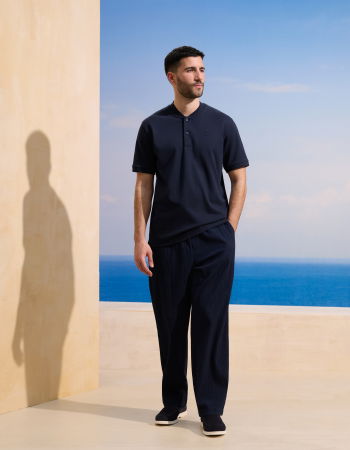 BARBATI - Celio Tricou Polo Navy  Barbati