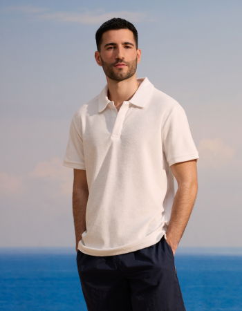 BARBATI - Celio Tricou Polo Alb  Barbati