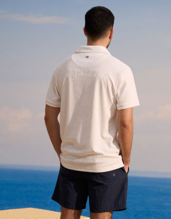 BARBATI - Celio Tricou Polo Alb  Barbati