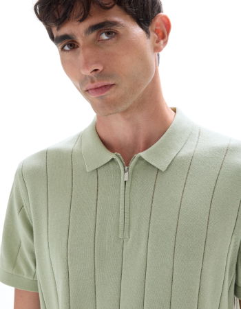 Celio Tricou Polo Verde  Barbati [3]