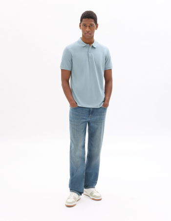 BARBATI - Celio Tricou Polo Albastru Straight Barbati