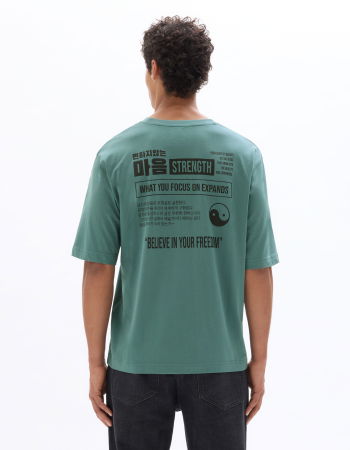BARBATI - Celio Tricou Verde  Barbati
