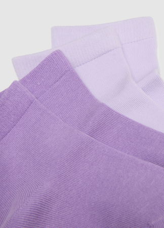 Accesorii - Ciorapi Scurti Albi/Roz Fete 3-10 Ani