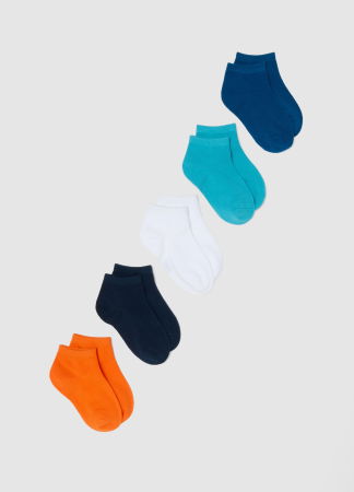 BAIETI - Ciorapi Scurti Blue/Orange Baieti 3-10 Ani