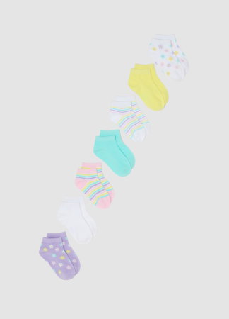 Accesorii - Ciorapi Scurti Multicolour Fete 3-10 Ani