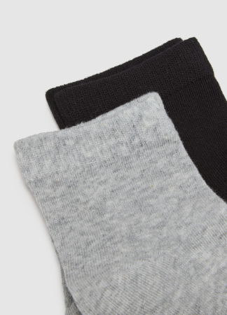 Accesorii - Ciorapi Scurti Negri/Albi Baieti 3-10 Ani
