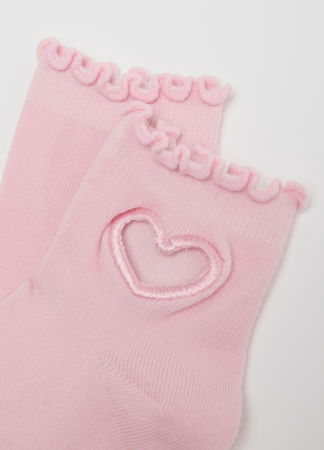 ДЕВОЧКИ - Короткие Носки Для Девочек White/Pink 3-10 Лет