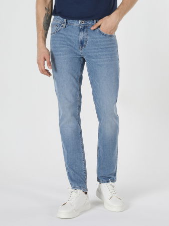 JEANS - COLIN'S Blugi Albastri Deschisi 044 KARL Straight Barbati