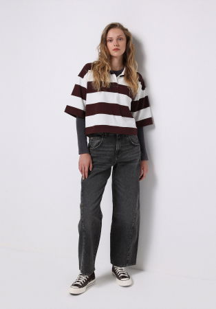 Tapered - COLIN'S Blugi Gri Inchis 859 TOKYO Tapered Femei