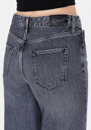 COLIN'S Blugi Gri Inchis 970 BERRY Wide Leg Femei [5]