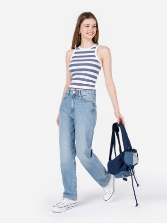 ДЖИНСЫ - COLIN'S Женские Джинсы Светло-Синие 884 LAUREN Straight