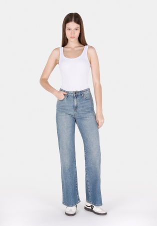 Regular - COLIN'S Blugi Albastri 970 BERRY Wide Leg Femei