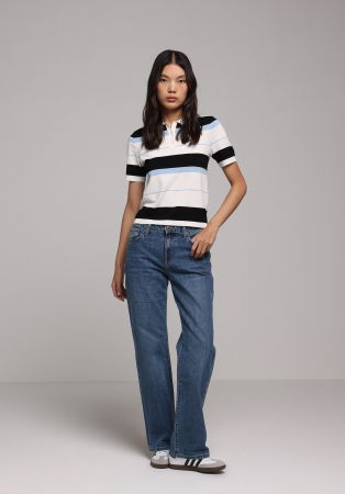 Straight - COLIN'S Blugi Navy 880 ELISA Straight Femei